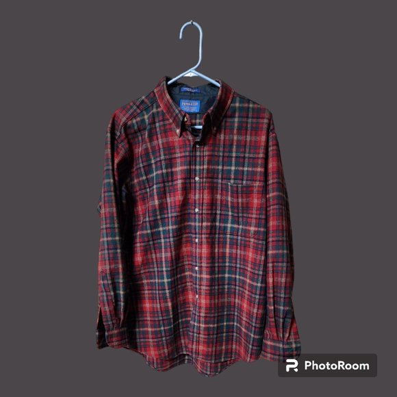 Men's Plaid Pendleton Button-up Shirt - Picture 1 of 2